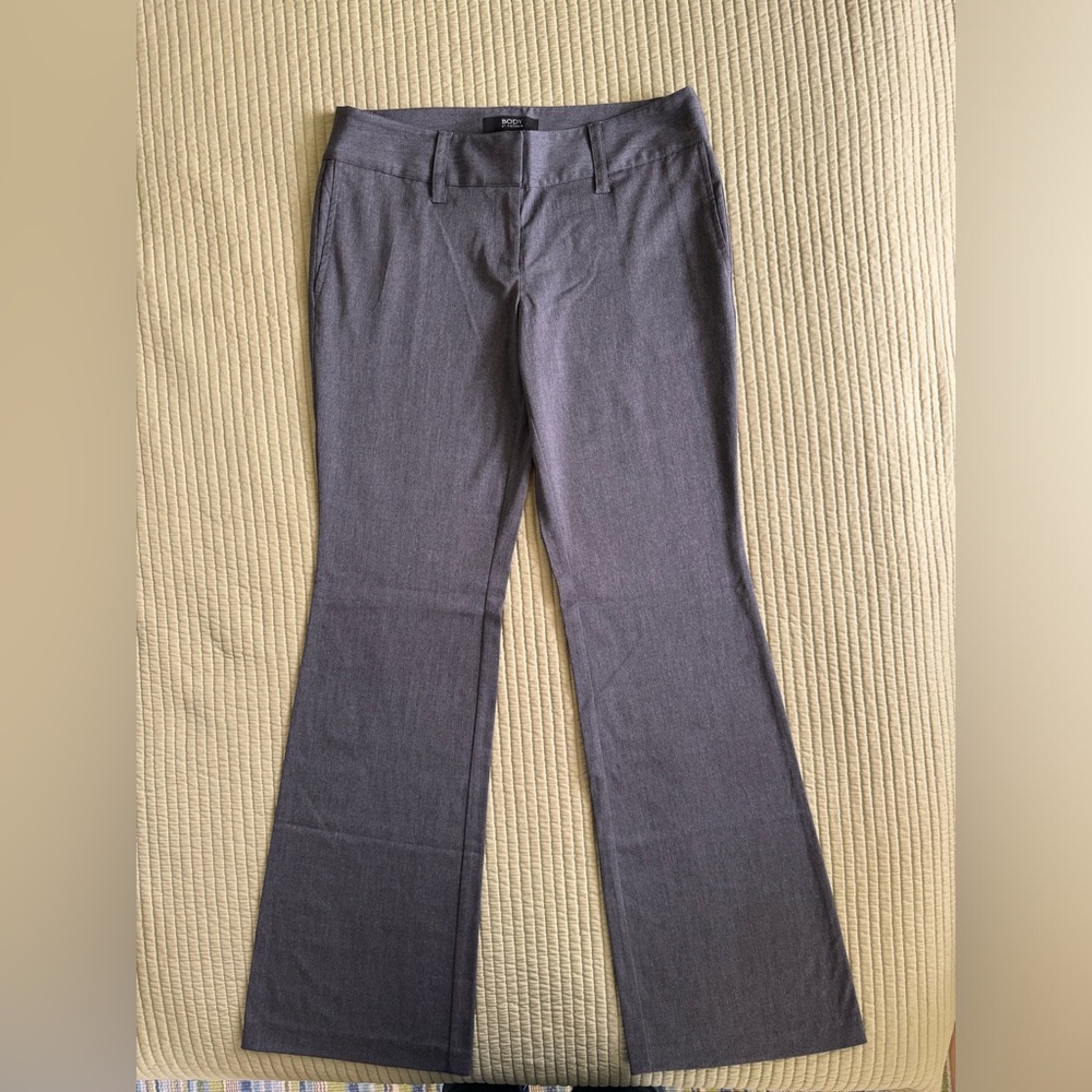 Body by Victoria gray trousers pants slightly‎ flared business office women 8